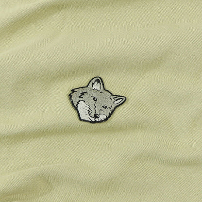 MAISON KITSUNE パーカー  ブラック クリーム ライトグリーン マスタード フォックスパッチ