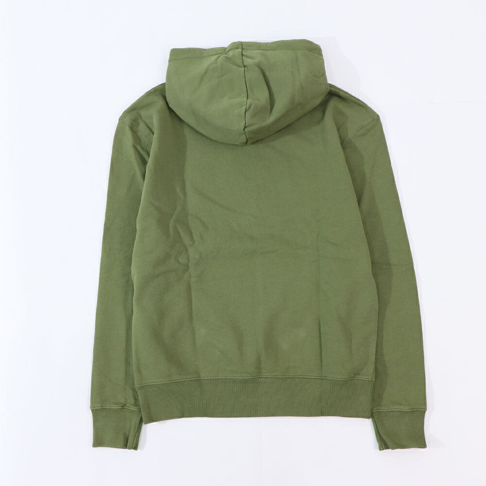MAISON KITSUNE パーカー ミリタリーグリーン ブルー チルフォックスパッチ スエット フーディ
