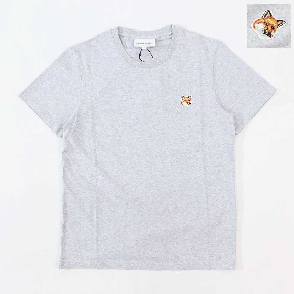 MAISON KITSUNE Tシャツ グレー フォックスパッチ
