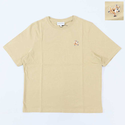 MAISON KITSUNE Tシャツ イエロー フォックスパッチ