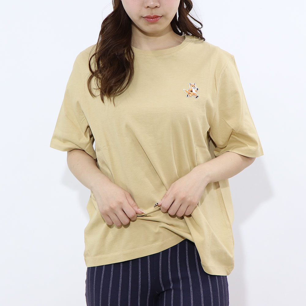 MAISON KITSUNE Tシャツ イエロー フォックスパッチ