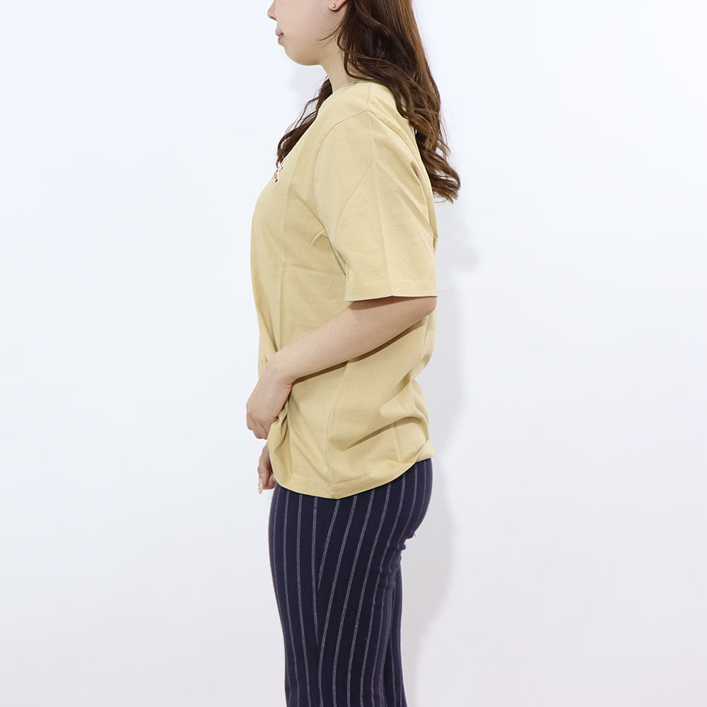MAISON KITSUNE Tシャツ イエロー フォックスパッチ