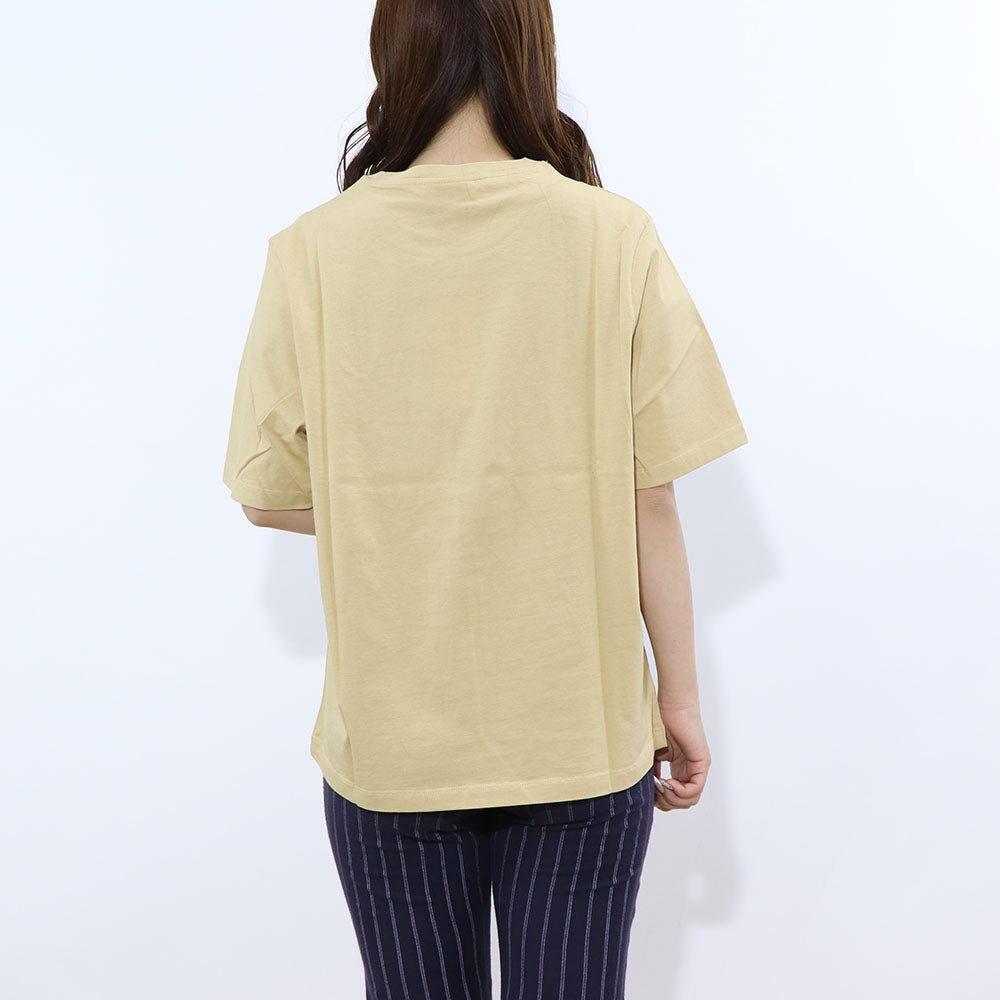 MAISON KITSUNE Tシャツ イエロー フォックスパッチ