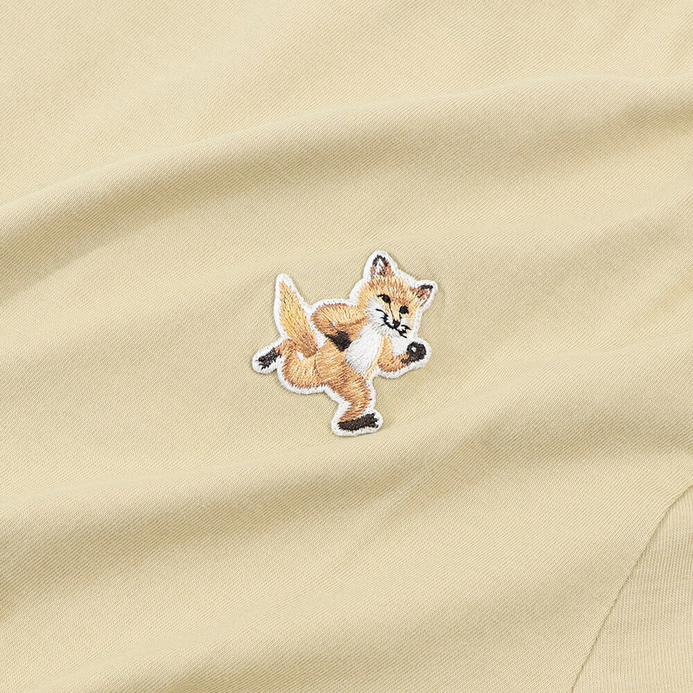 MAISON KITSUNE Tシャツ イエロー フォックスパッチ