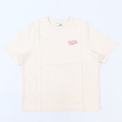 MAISON KITSUNE Tシャツ アイボリー ロゴ 半袖 オーバーサイズ