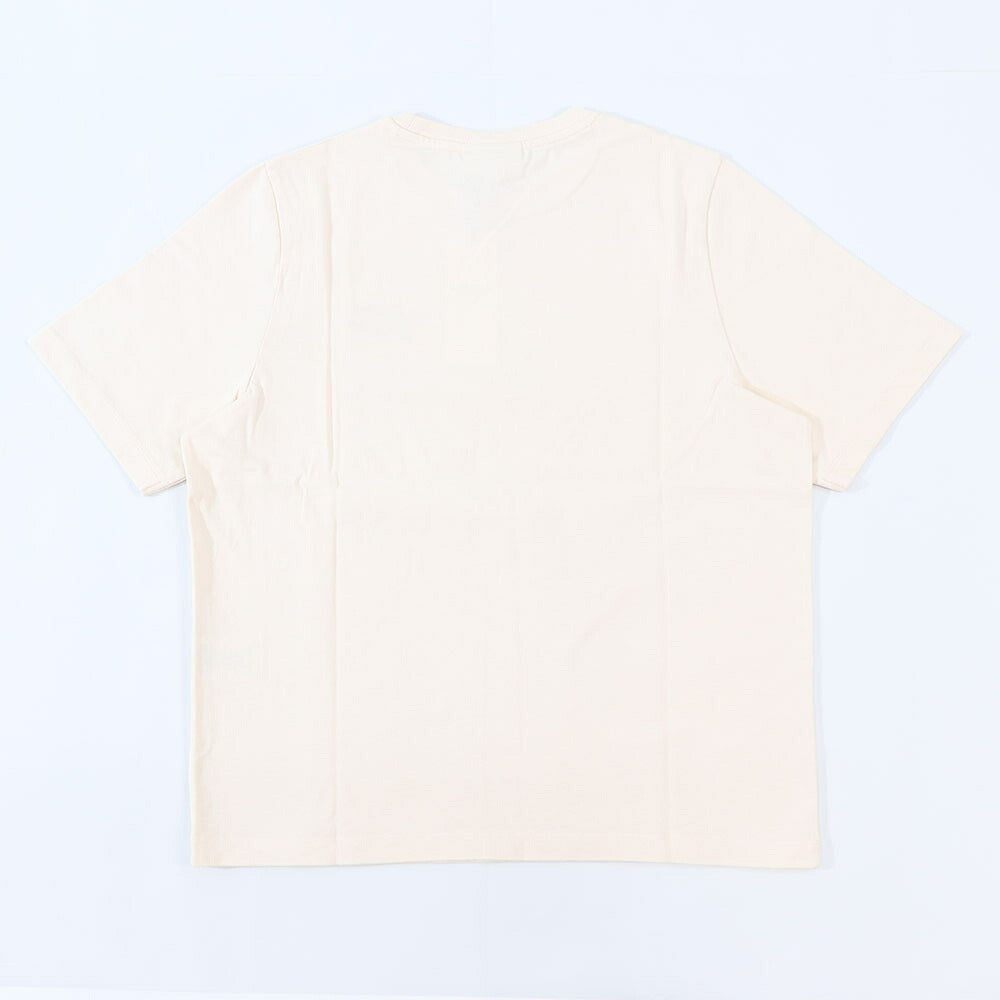 MAISON KITSUNE Tシャツ アイボリー ロゴ 半袖 オーバーサイズ