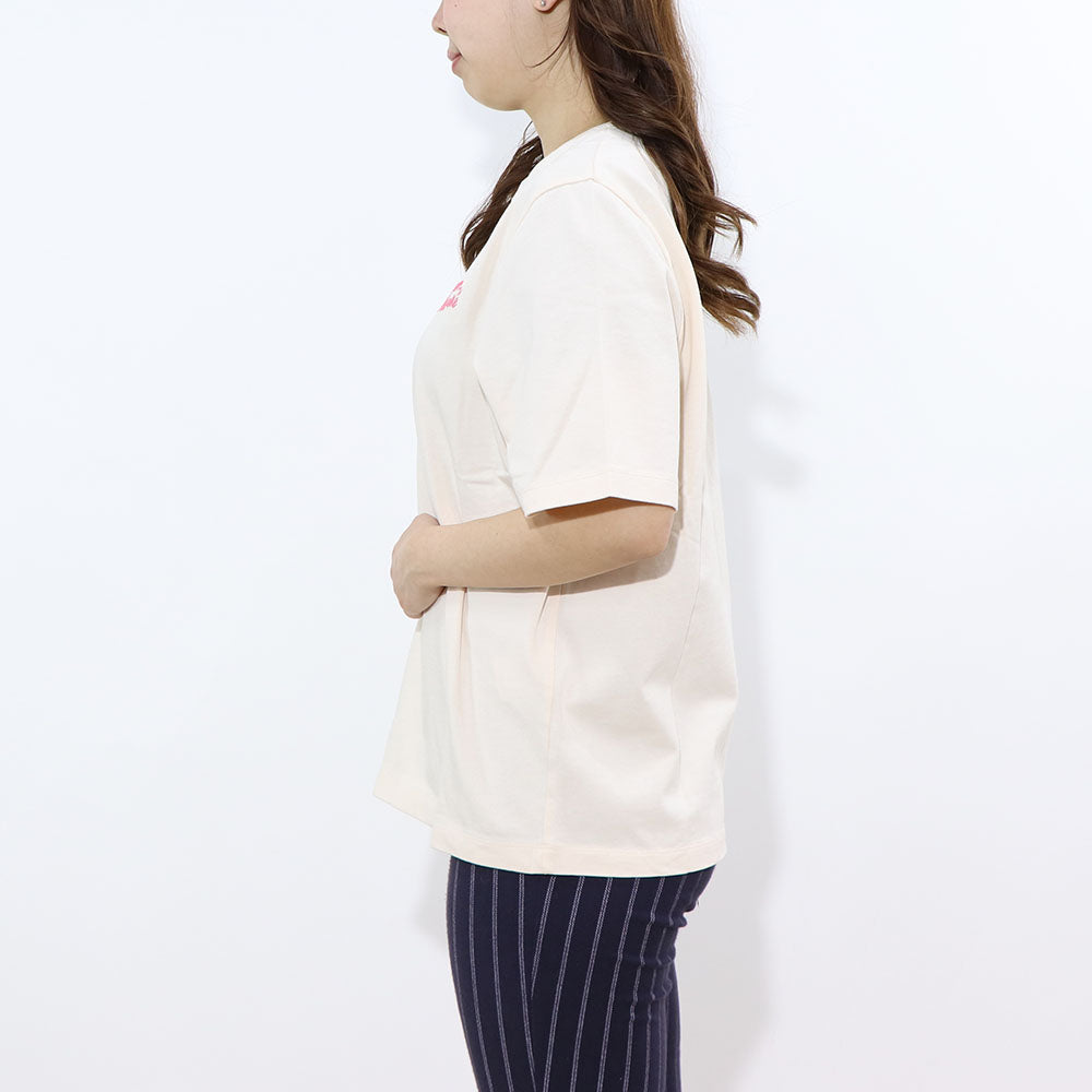 MAISON KITSUNE Tシャツ アイボリー ロゴ 半袖 オーバーサイズ
