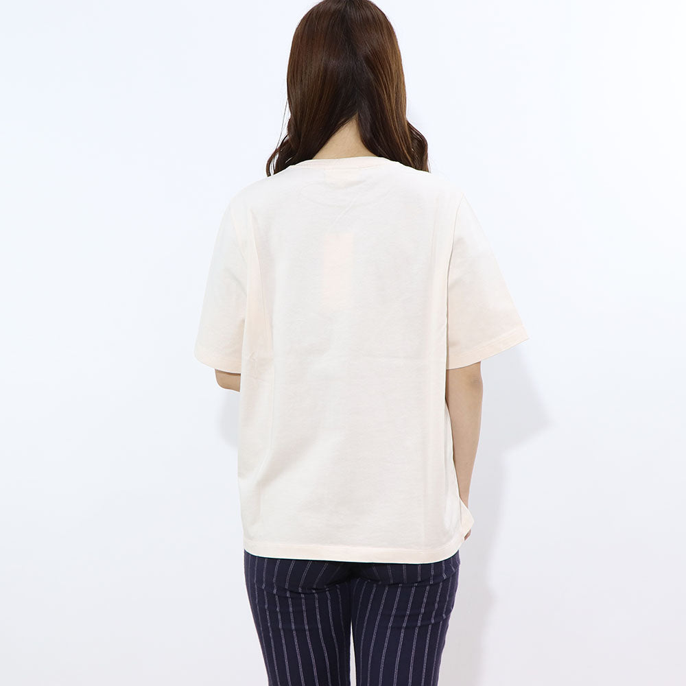 MAISON KITSUNE Tシャツ アイボリー ロゴ 半袖 オーバーサイズ