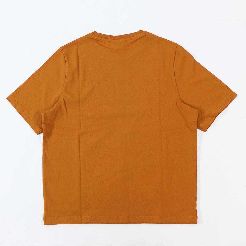 MAISON KITSUNE Tシャツ ブラウン ライトグリーン フォックスパッチ