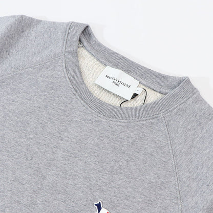 MAISON KITSUNE スウェット グレージュ トリコロールフォックス