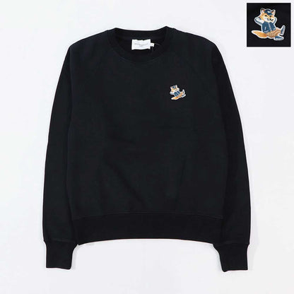 MAISON KITSUNE スウェット DRESSED FOX ブラック ドレスドフォックス