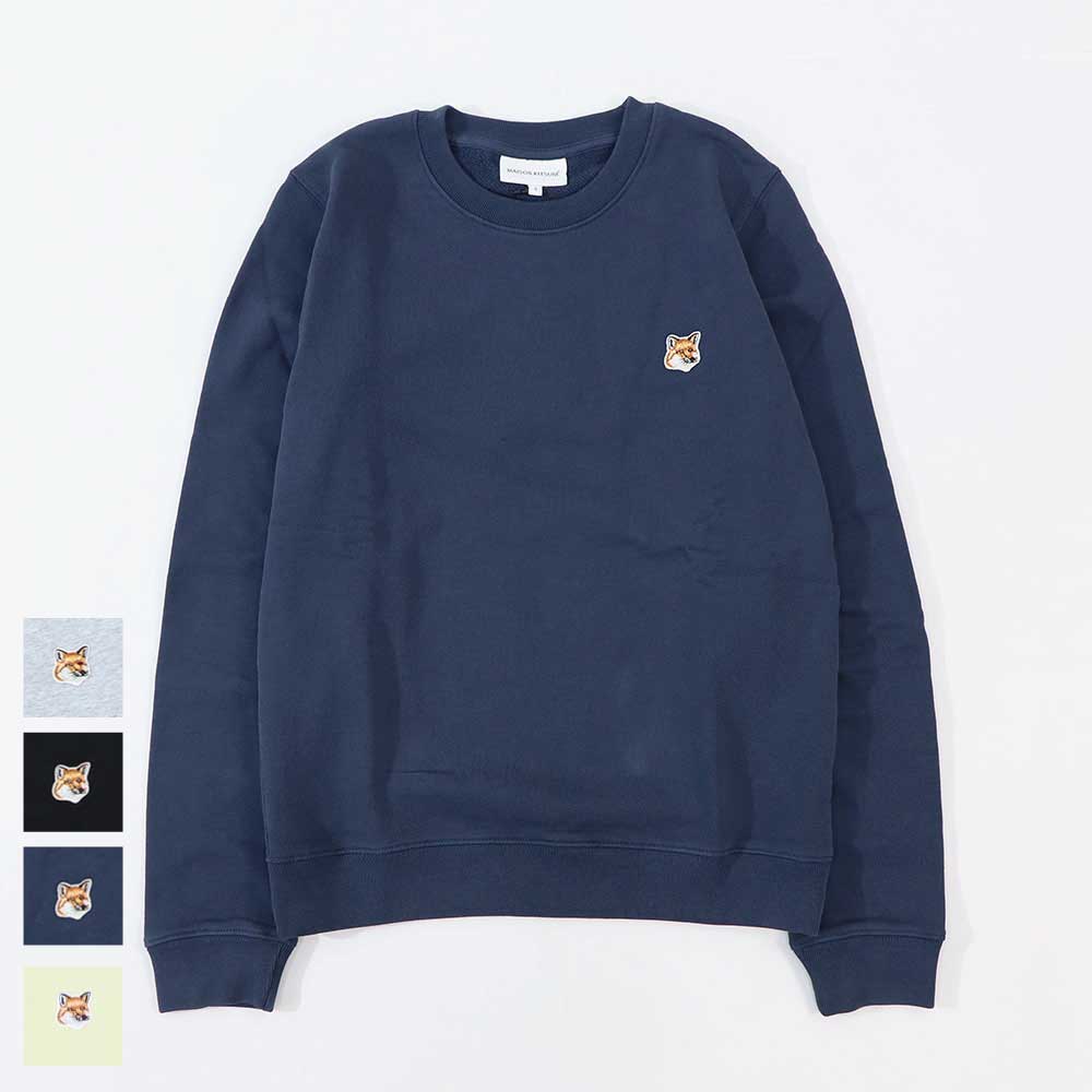 MAISON KITSUNE スウェット イエロー ネイビー グレー ブラック フォックスパッチ