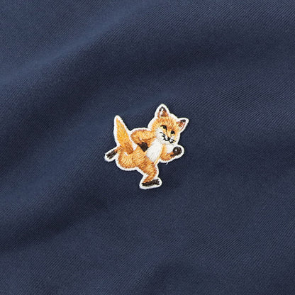 MAISON KITSUNE スウェット ネイビー ブラック イエロー スピーディーフォックスパッチ