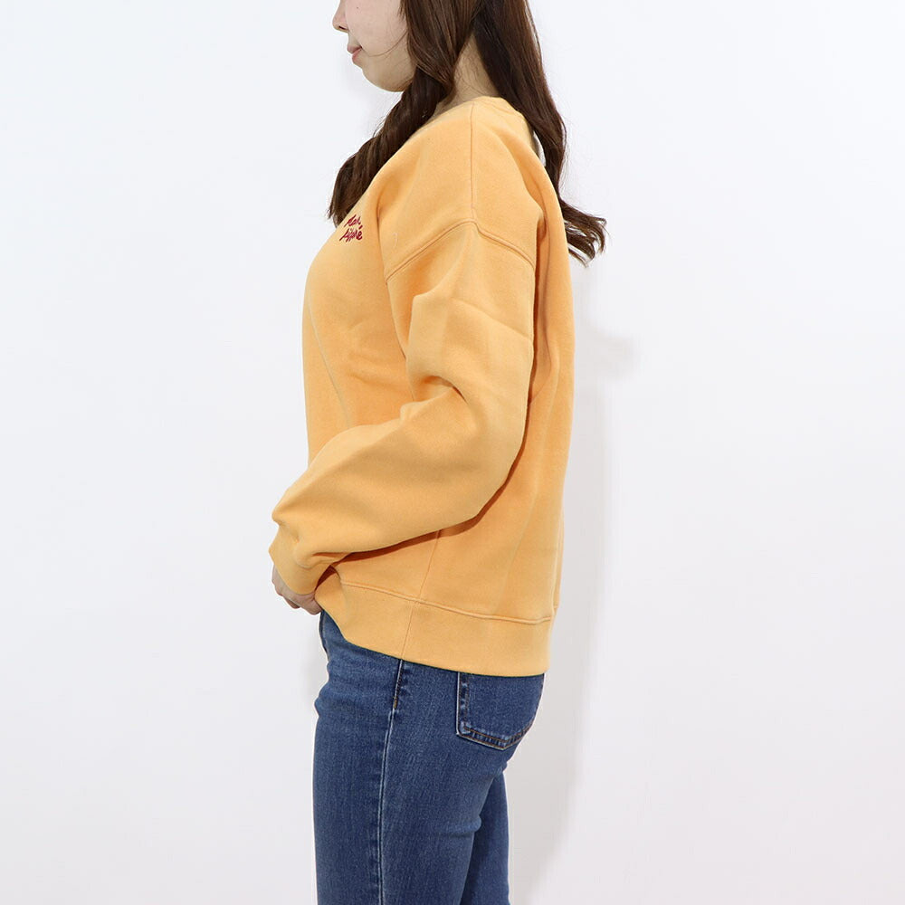 MAISON KITSUNE スウェット オレンジ ロゴ スエット MW00314KM0307