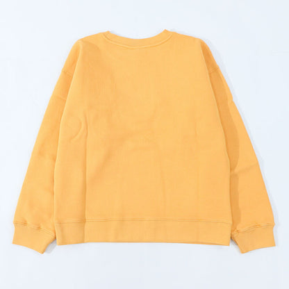 メゾン キツネ MAISON KITSUNE トップス スウェット・トレーナー レディース  オレンジ ロゴ スエット 裏起毛 無地 ワンポイント 長袖 クルーネック MW00314KM0307