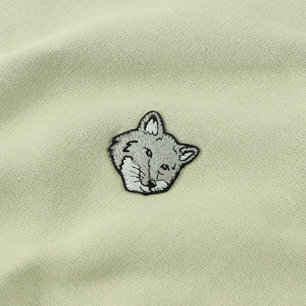 MAISON KITSUNE スウェット FOX HEAD PATCH ブラック ライトグリーン ネイビーMW00315KM0307