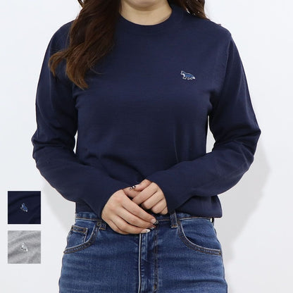 MAISON KITSUNE ニット メランジグレー ネイビー MW00816KT1036
