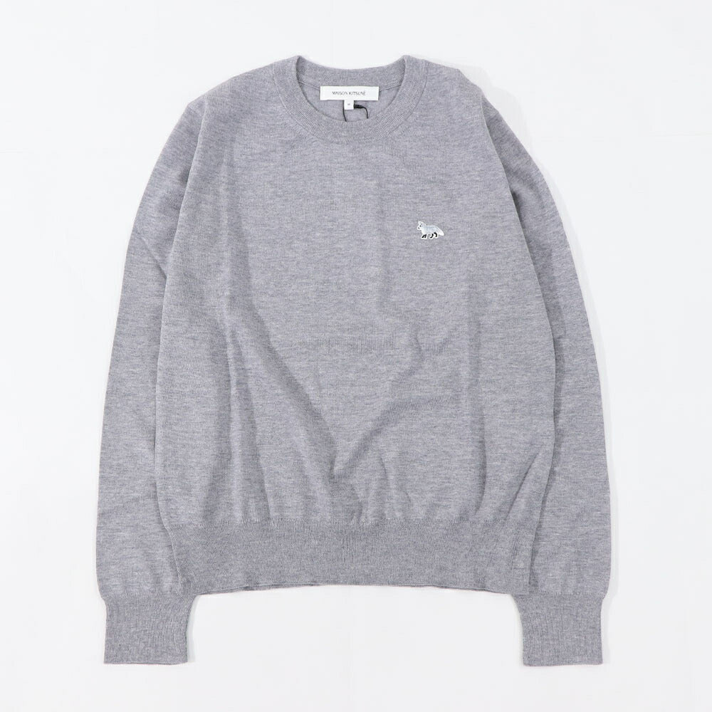 MAISON KITSUNE ニット メランジグレー ネイビー MW00816KT1036