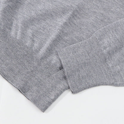 MAISON KITSUNE ニット メランジグレー ネイビー MW00816KT1036