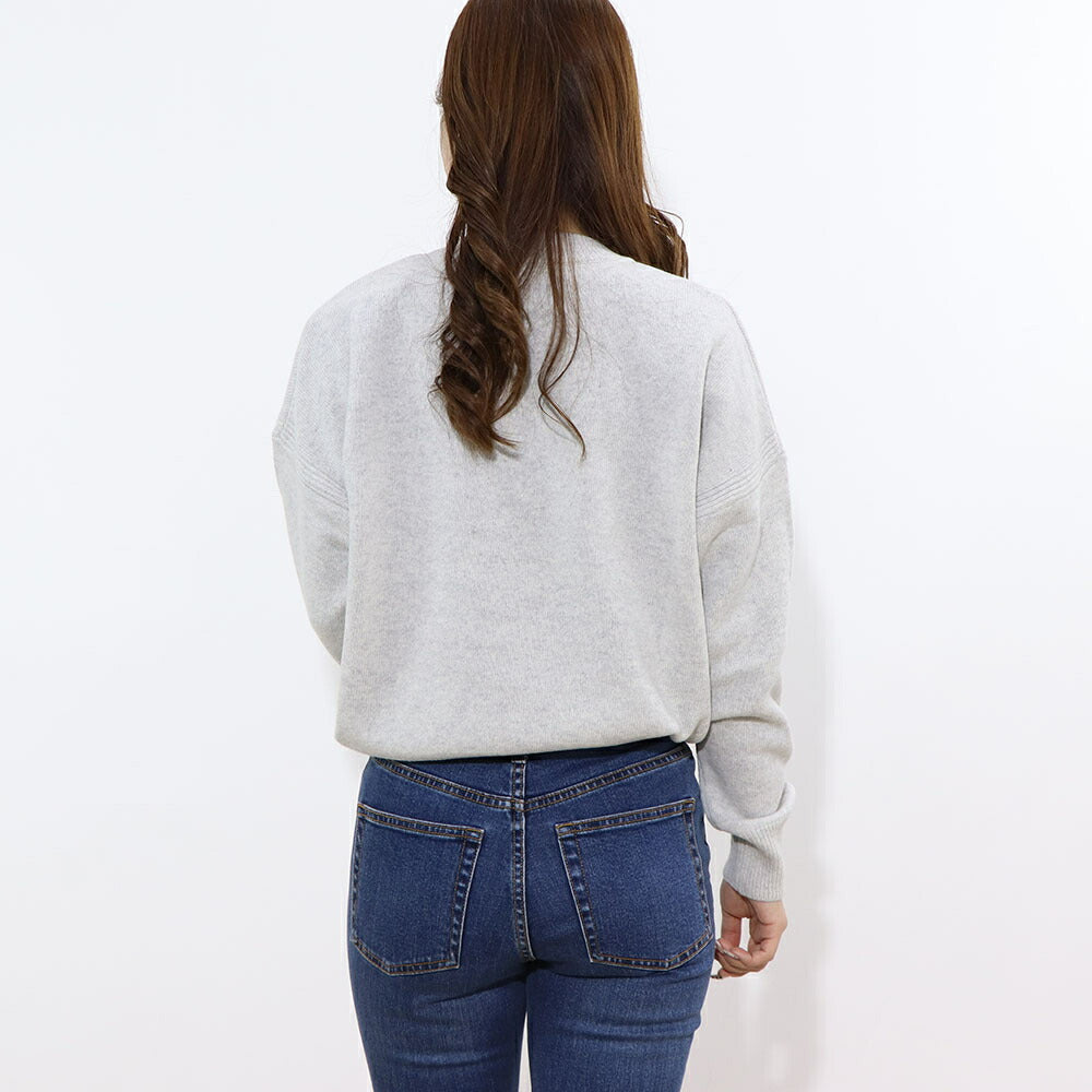 MAISON KITSUNE スウェット FOX HEAD INTARSIA COMFORT JUMPER グレー フォックス LW00815KT1063