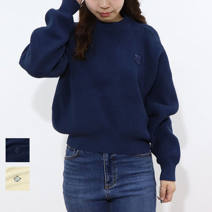 MAISON KITSUNE ニット クリーム ネイビー セーター MW00806KT1098
