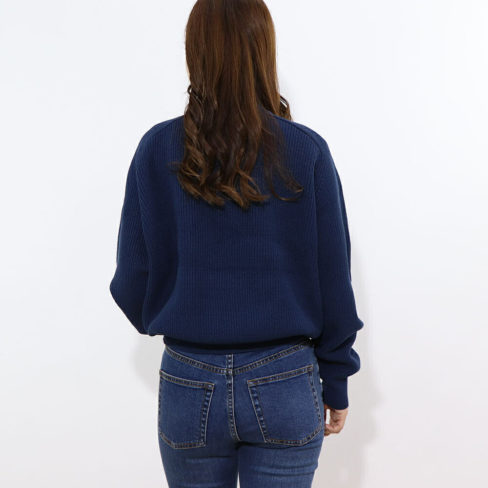 MAISON KITSUNE ニット クリーム ネイビー セーター MW00806KT1098