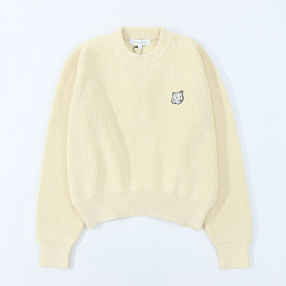 MAISON KITSUNE ニット クリーム ネイビー セーター MW00806KT1098