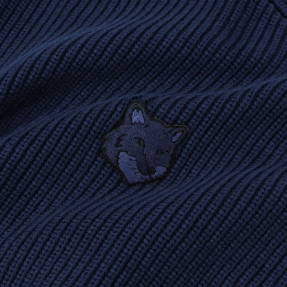 MAISON KITSUNE ニット クリーム ネイビー セーター MW00806KT1098