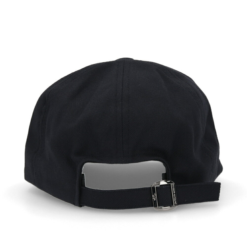 メゾン キツネ MAISON KITSUNE 帽子 キャップ ユニセックス LARGE FOX HEAD EMBROIDERY ネイビー コットン ポリエステル フォックスパッチ シンプル ワンポイント メンズ レディース HU06118WW0007