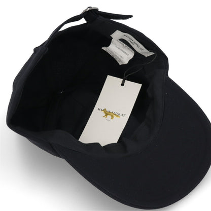 メゾン キツネ MAISON KITSUNE 帽子 キャップ ユニセックス LARGE FOX HEAD EMBROIDERY ネイビー コットン ポリエステル フォックスパッチ シンプル ワンポイント メンズ レディース HU06118WW0007