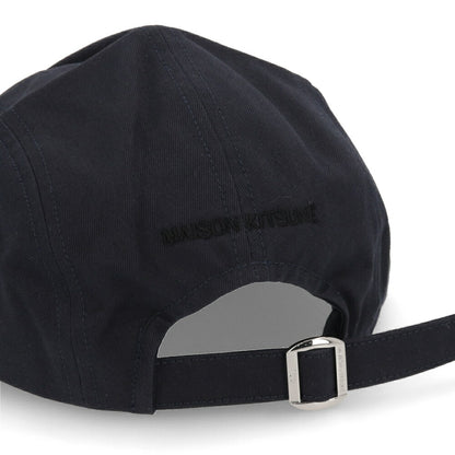 MAISON KITSUNE 帽子 キャップ ユニセックス  ネイビー ロゴ キツネ