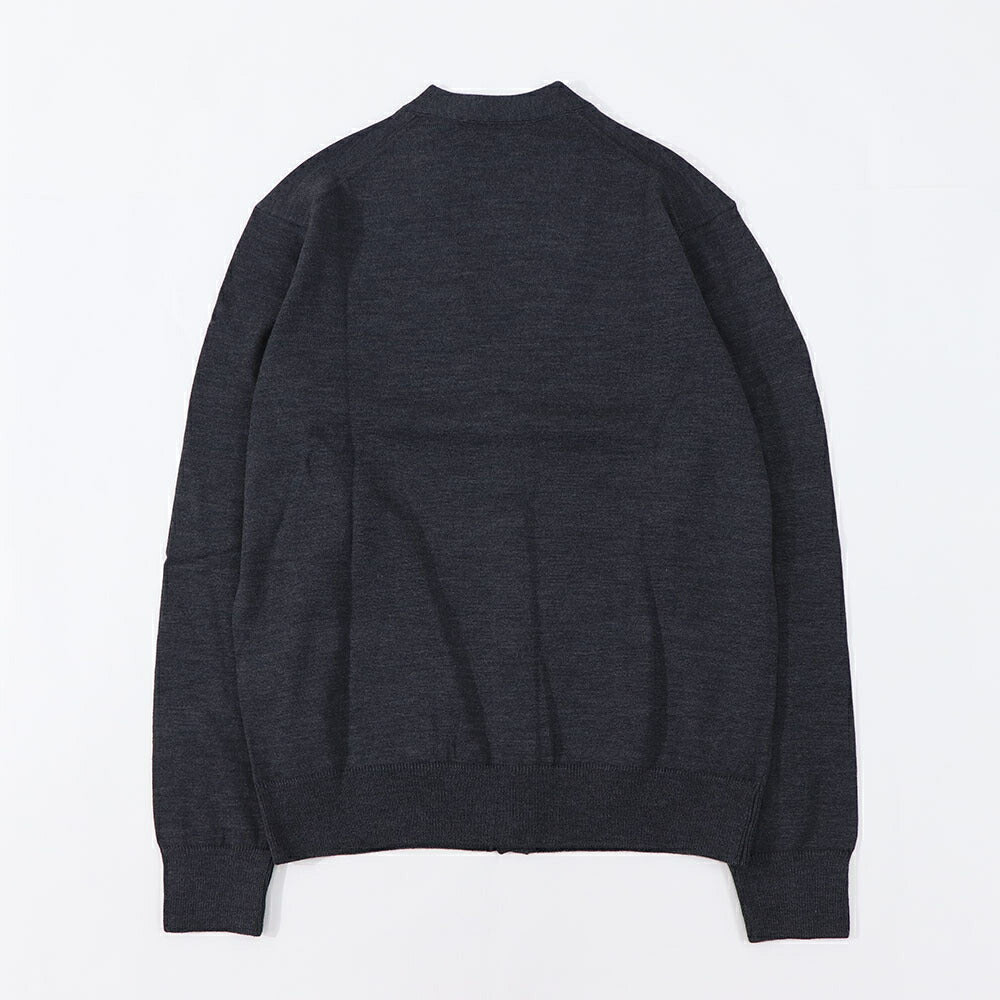 メゾン キツネ MAISON KITSUNE トップス カーディガン・ボレロ レディース FOX HEAD PATCH CLASSIC CARDIGAN グレーメランジ ベージュメランジ ネイビー フォックスパッチ ウール 無地 ワンポイント 長袖 GU00542KT1036