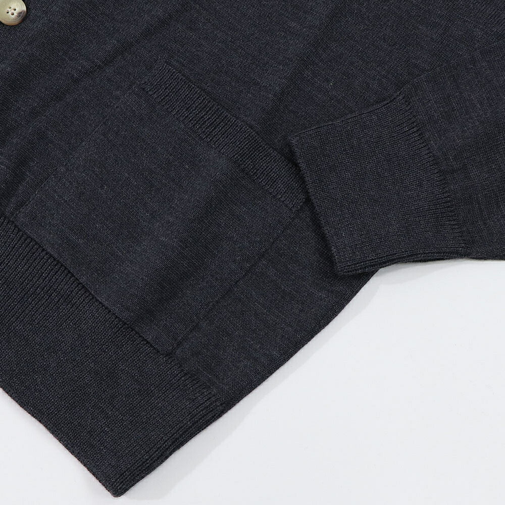 メゾン キツネ MAISON KITSUNE トップス カーディガン・ボレロ レディース FOX HEAD PATCH CLASSIC CARDIGAN グレーメランジ ベージュメランジ ネイビー フォックスパッチ ウール 無地 ワンポイント 長袖 GU00542KT1036