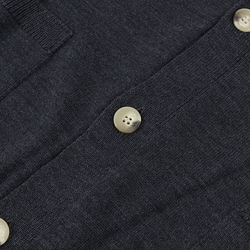 メゾン キツネ MAISON KITSUNE トップス カーディガン・ボレロ レディース FOX HEAD PATCH CLASSIC CARDIGAN グレーメランジ ベージュメランジ ネイビー フォックスパッチ ウール 無地 ワンポイント 長袖 GU00542KT1036