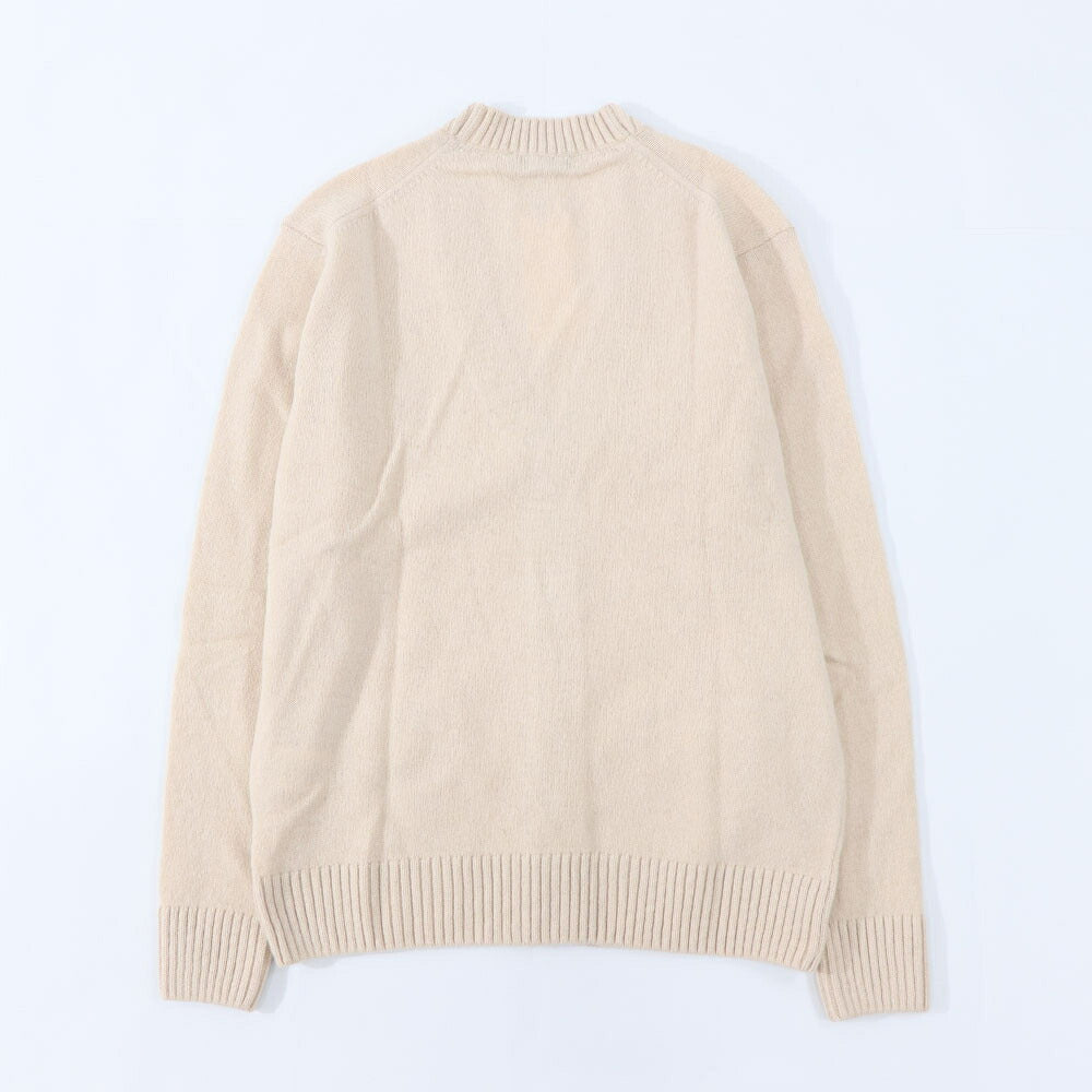 メゾン キツネ MAISON KITSUNE トップス カーディガン メンズ BABY FOX PATCH COSY CARDIGAN ベージュ ベビーフォックスパッチ ウール 無地 ワンポイント 長袖 HM00501KT1006