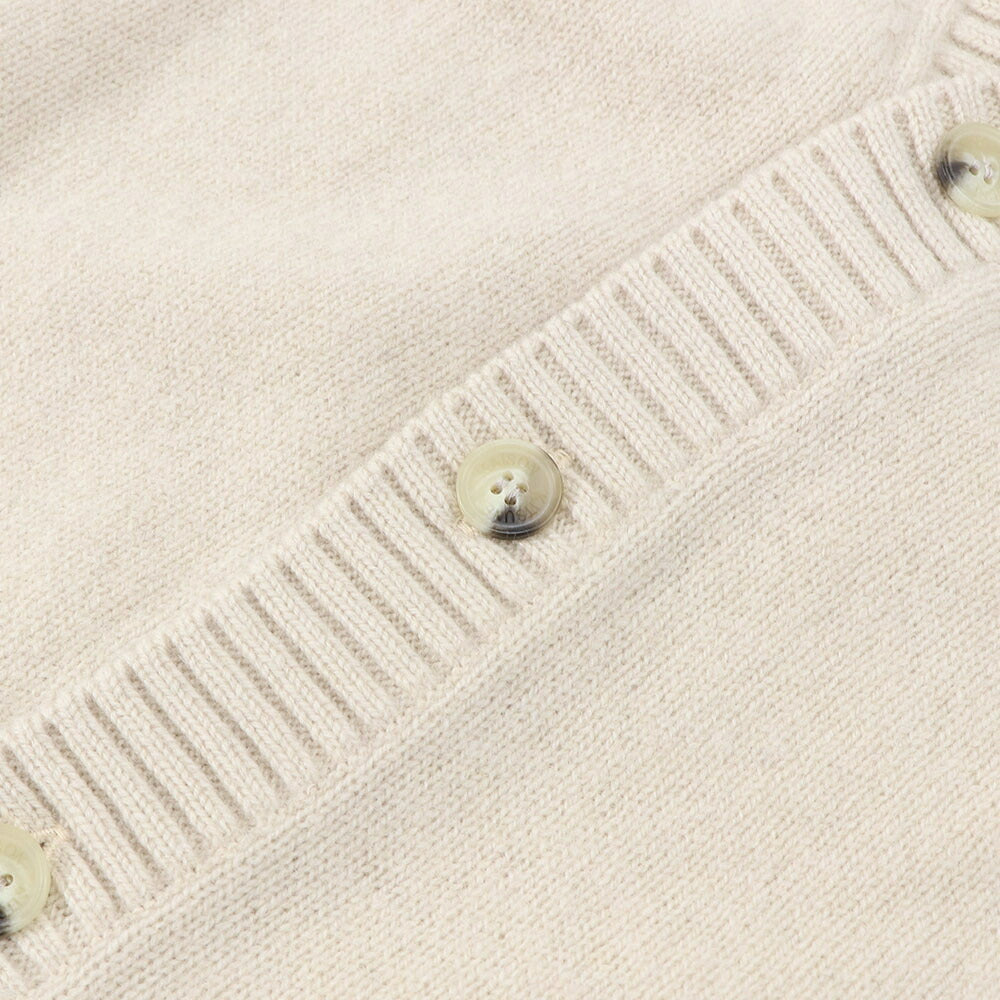 MAISON KITSUNE カーディガン BABY FOX PATCH COSY CARDIGAN ベージュ ベビーフォックスパッチ HM00501KT1006