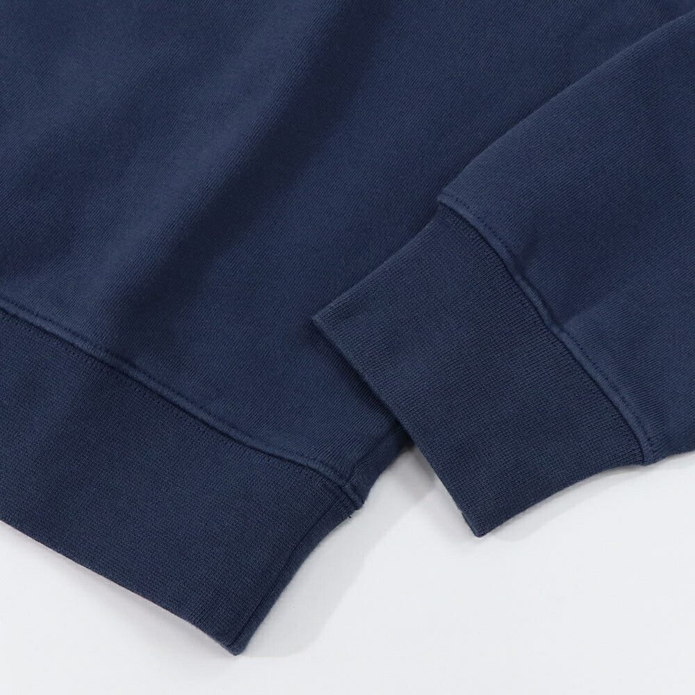 メゾン キツネ MAISON KITSUNE トップス スウェット・トレーナー ユニセックス BOLD FOX HEAD PATCH ボトルグリーン ネイビー フォックスパッチ コットン 無地 ワンポイント 長袖 クルーネック LM00302KM0307