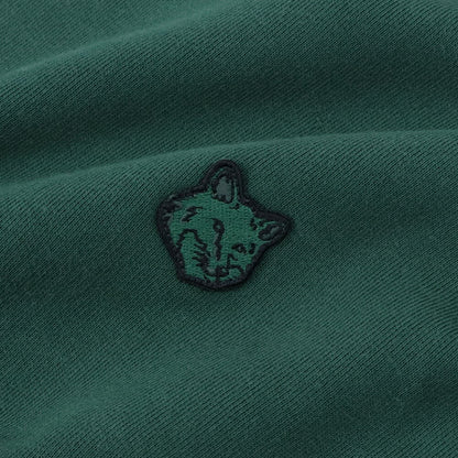 MAISON KITSUNE スウェット BOLD FOX HEAD PATCH COMFORT HOODIE ボトルグリーン LM00703KM0307