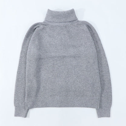 メゾン キツネ MAISON KITSUNE トップス ニット メンズ  グレージュ フォックスパッチ セーター ハーフジップ 無地 ワンポイント 長袖 LM00807KT1093