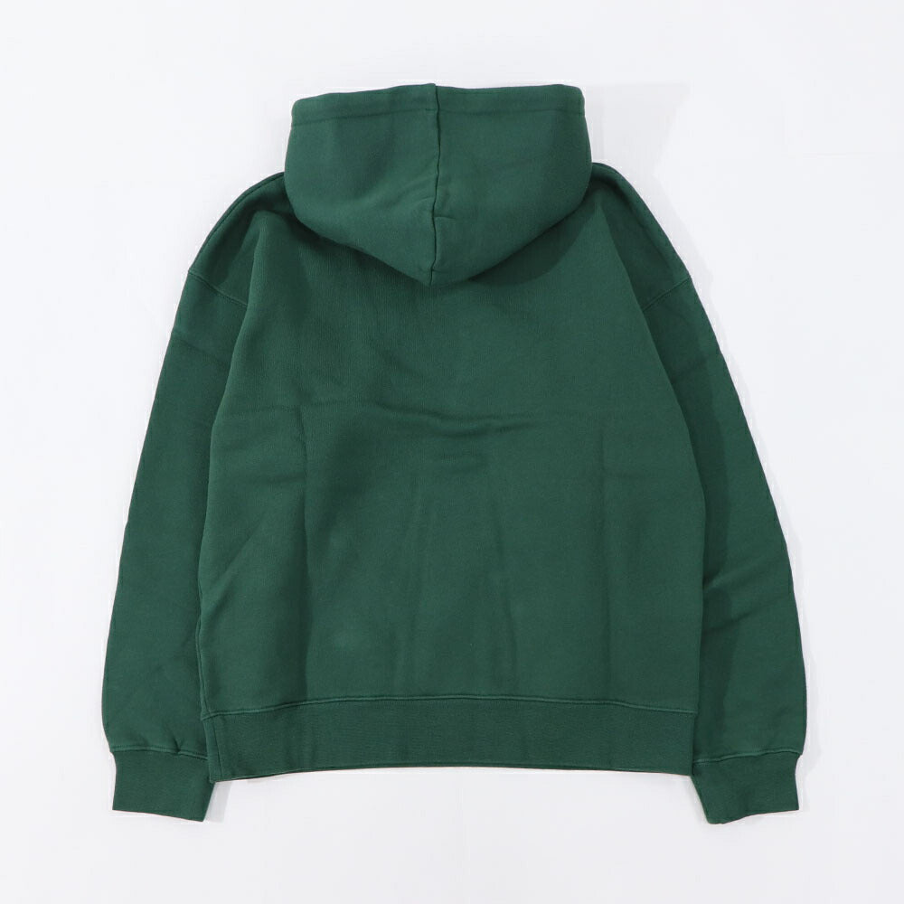 メゾン キツネ MAISON KITSUNE トップス スウェット・パーカー レディース  ボトルグリーン フォックスパッチ フーディ コットン 無地 ワンポイント 長袖 プルオーバー LW00701KM0307