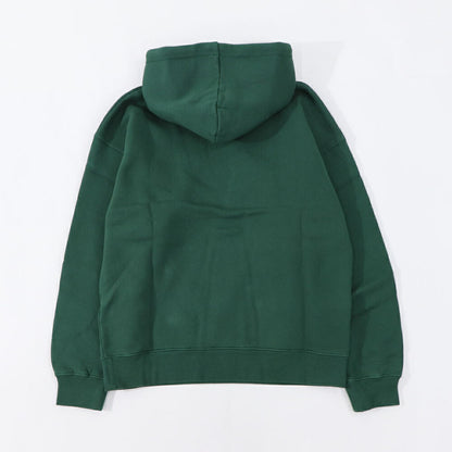 メゾン キツネ MAISON KITSUNE トップス スウェット・パーカー レディース  ボトルグリーン フォックスパッチ フーディ コットン 無地 ワンポイント 長袖 プルオーバー LW00701KM0307