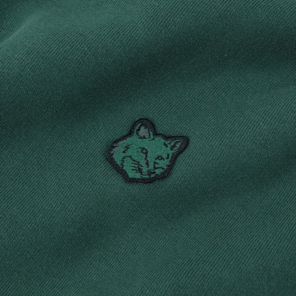 メゾン キツネ MAISON KITSUNE トップス スウェット・パーカー レディース  ボトルグリーン フォックスパッチ フーディ コットン 無地 ワンポイント 長袖 プルオーバー LW00701KM0307