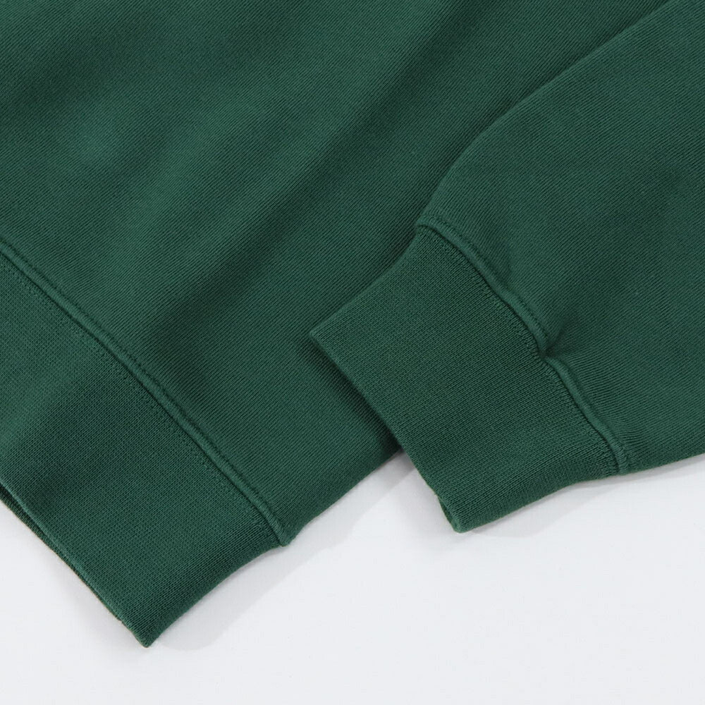 メゾン キツネ MAISON KITSUNE トップス スウェット・パーカー レディース  ボトルグリーン フォックスパッチ フーディ コットン 無地 ワンポイント 長袖 プルオーバー LW00701KM0307