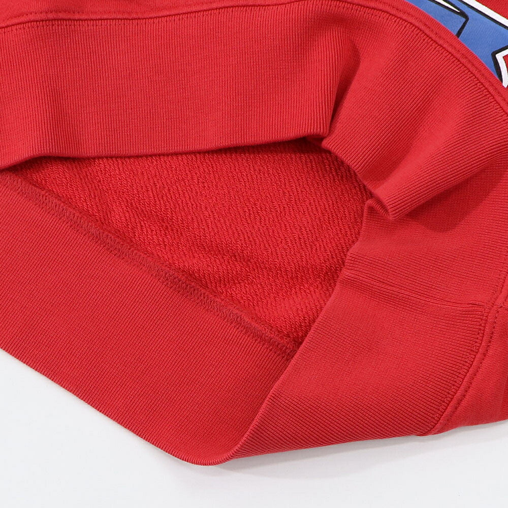 メゾン キツネ MAISON KITSUNE トップス スウェット・トレーナー レディース  レッド ロゴ キツネ 長袖 クルーネック 韓国 ソウル SPGALM00302