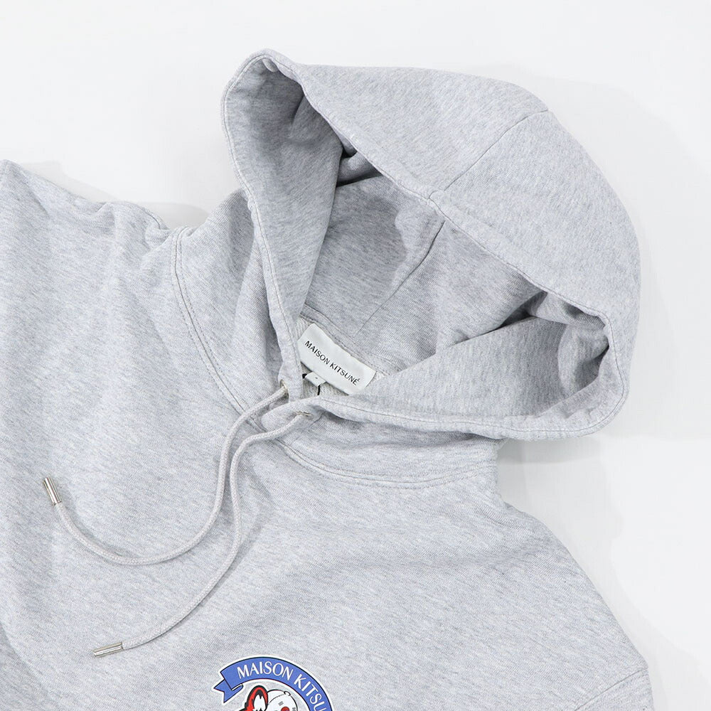 メゾン キツネ MAISON KITSUNE トップス スウェット・パーカー レディース  グレー ネイビー ロゴ キツネ フーディ 韓国 ソウル プルオーバー SPGALM00311
