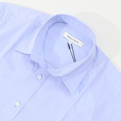 メゾン キツネ MAISON KITSUNE トップス シャツ メンズ  ブルー ロゴ キツネ 韓国 バックプリント ソウル SPGALM00402