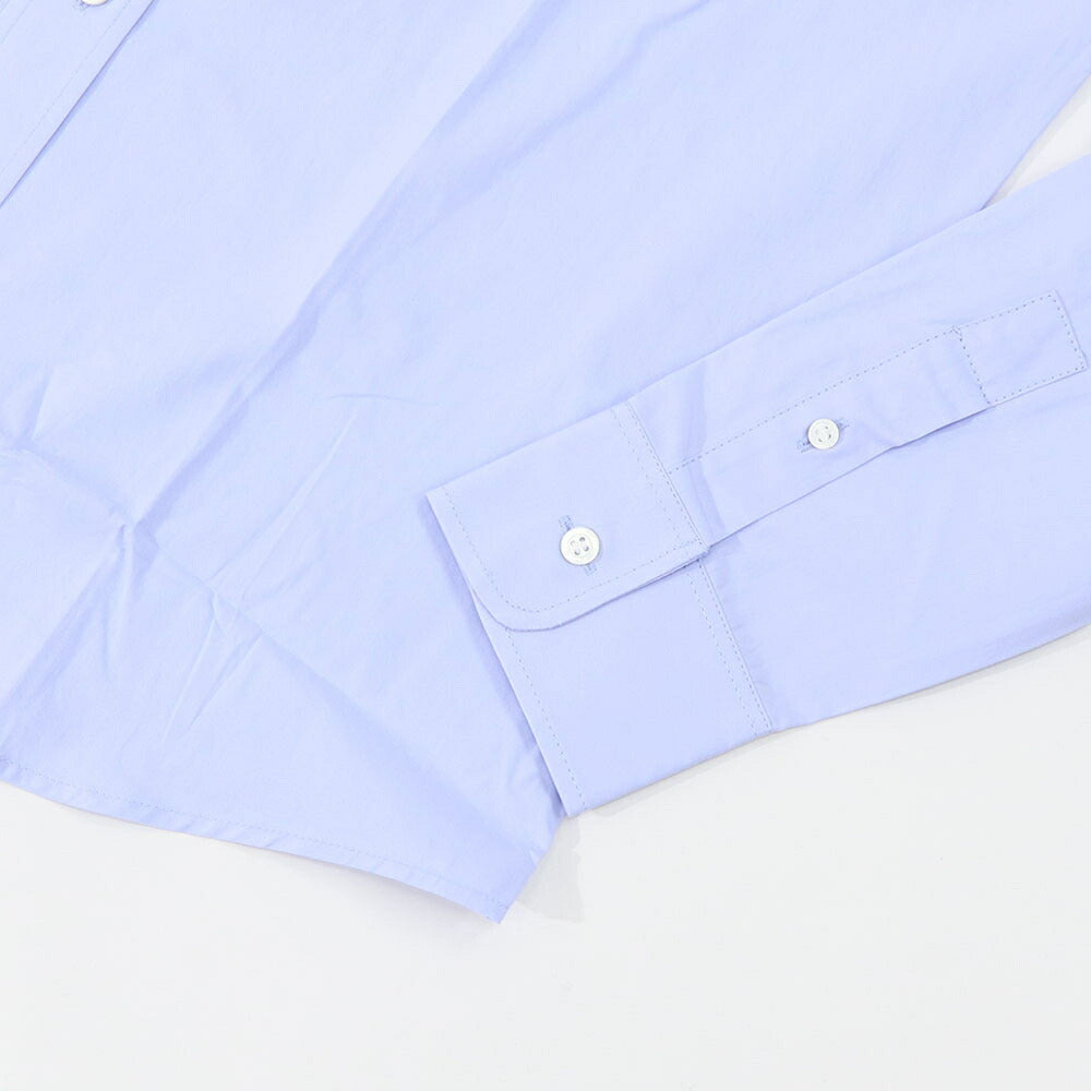 MAISON KITSUNE シャツ ブルー ロゴ キツネ バックプリント SPGALM00402