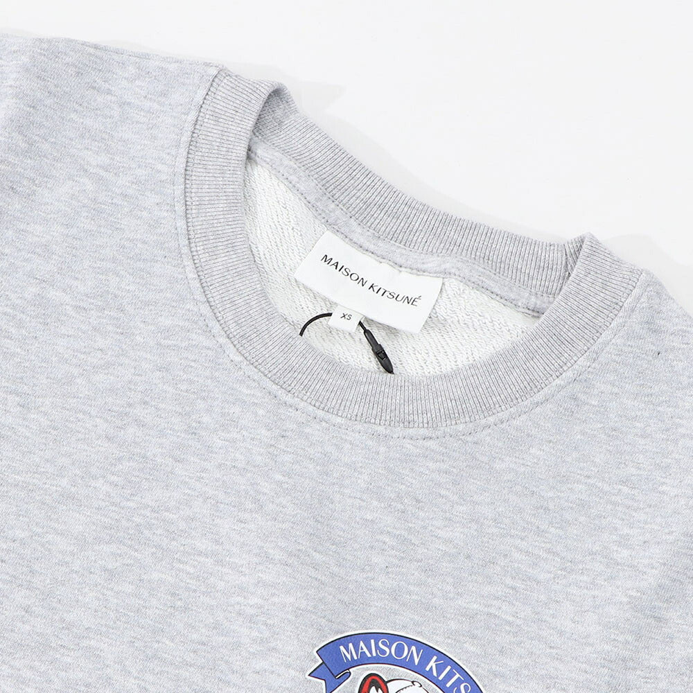 メゾン キツネ MAISON KITSUNE トップス スウェット・トレーナー レディース  グレー ロゴ キツネ 韓国 ソウル 長袖 クルーネック SPGALW00301
