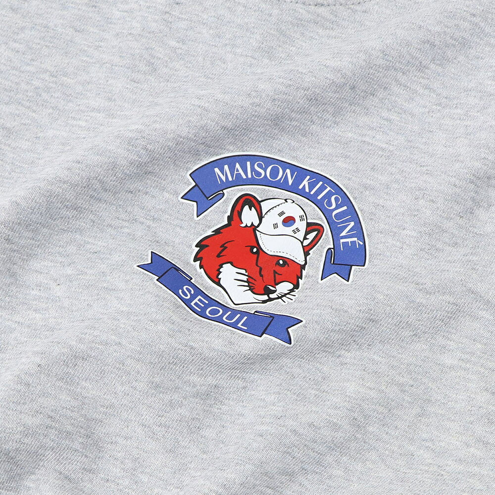 MAISON KITSUNE スウェット グレー ロゴ キツネ SPGALW00301