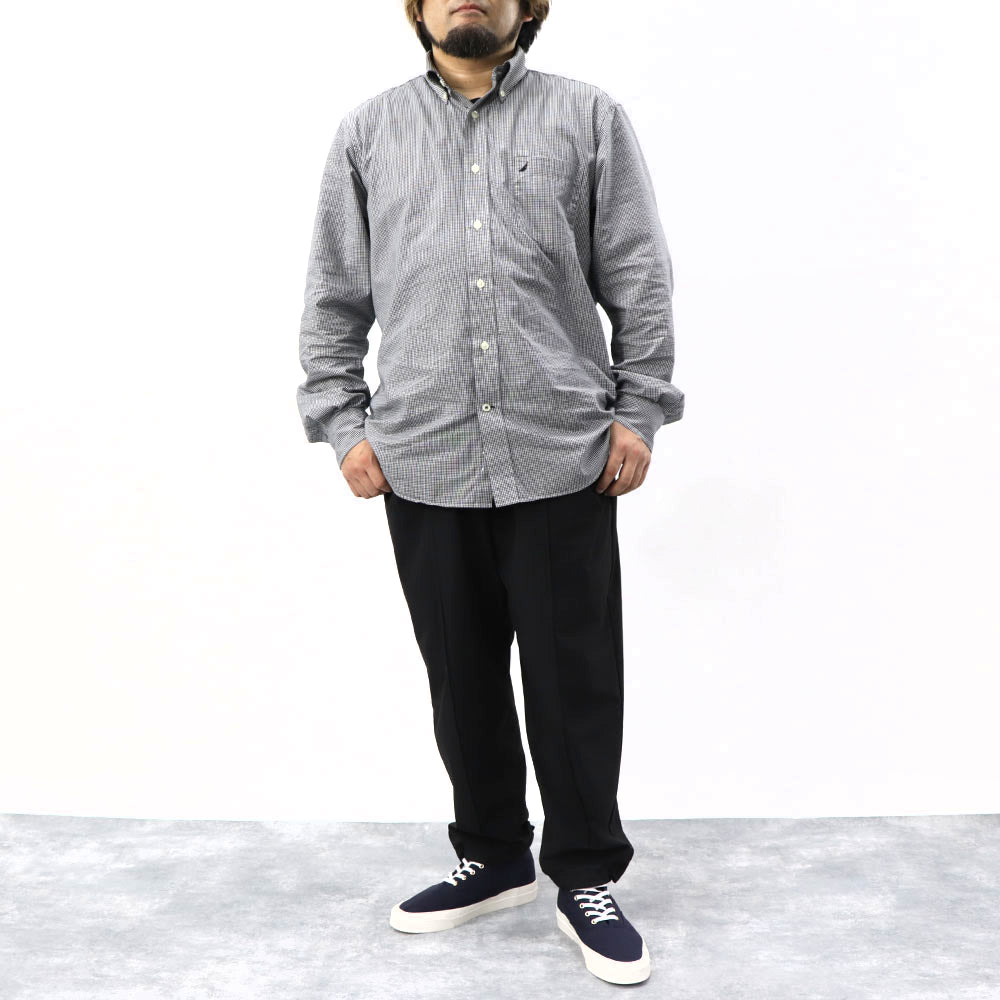 メゾン キツネ スニーカー ハイカット ロゴ ネイビー